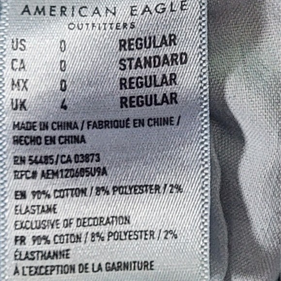 American Eagle Jeans Ne(x)t Level Stretch Jegging Women’s Size 0 Blue Denim - Picture 16 of 16